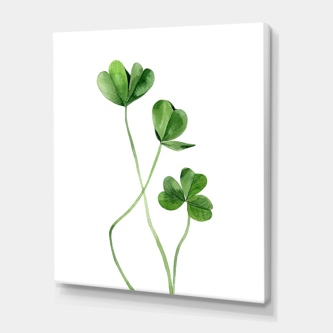 Designart - Field Plant Detail Clover - Farmhouse Canvas Wall Art Print
